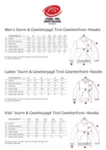 Sturm & Gewitterjagd Tirol Gewitterfront-Hoodie